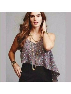 Cabi 3453 Spring Floral Scrollwork Cami Top Small
